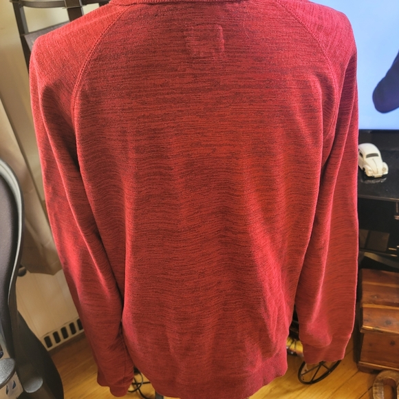 Champion French Terry Crew Neck Sweater Red - Picture 5 of 7